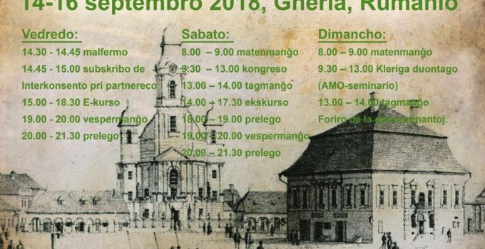 Tutlanda E-kongreso Gherla 2018- programo